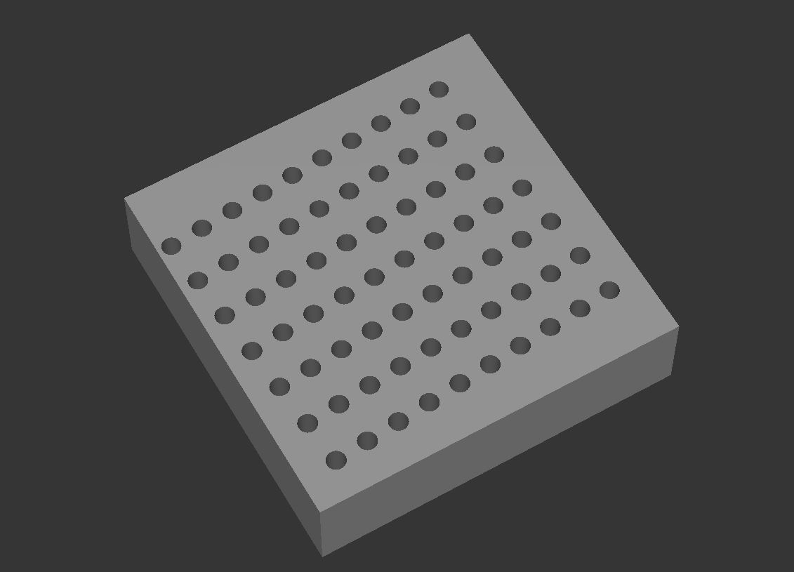 Motif de points en grille