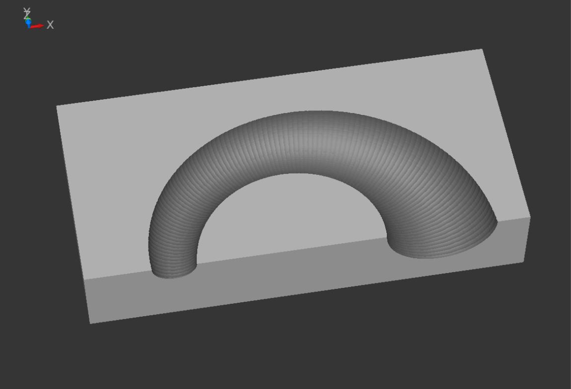 Segment d'arc concave