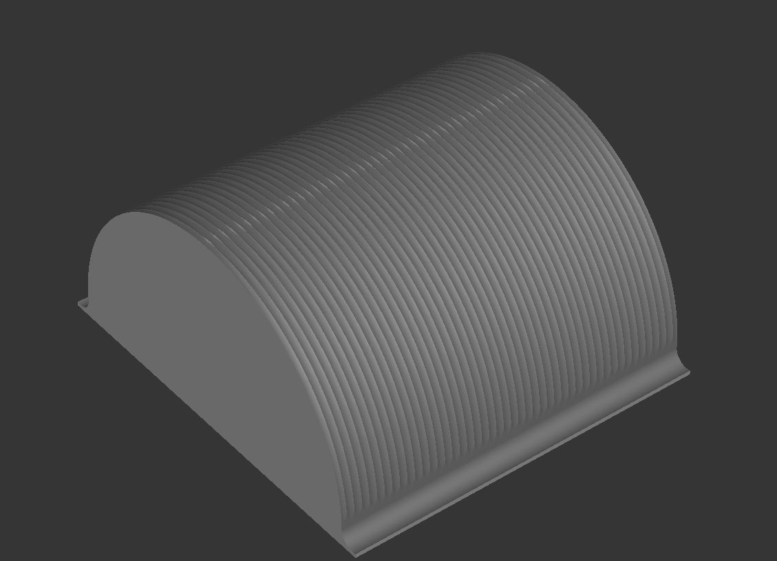 Extérieur de cylindre horizontal comme trajectoire circulaire sur X-Z avec fraise boule