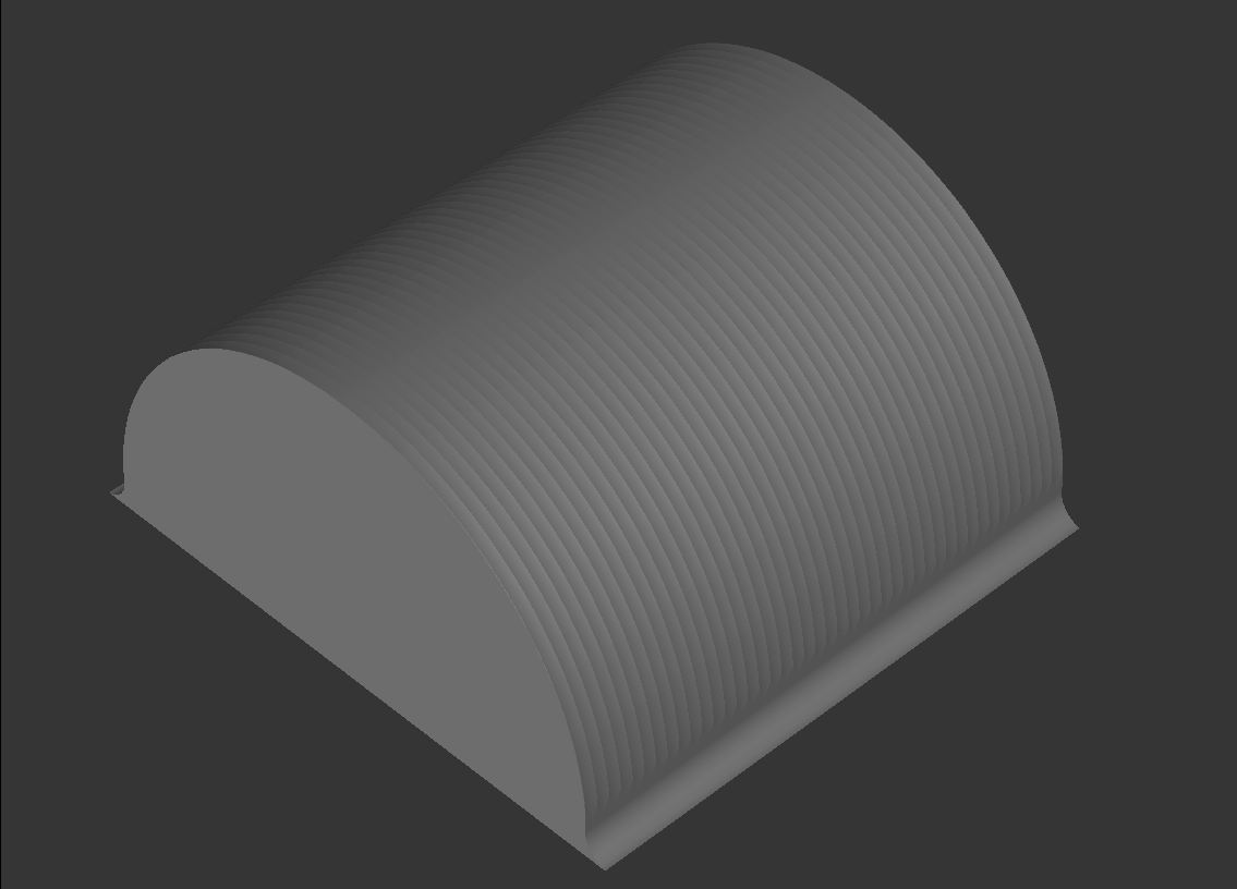 Extérieur de cylindre horizontal comme trajectoire circulaire sur X-Z avec fraise torique