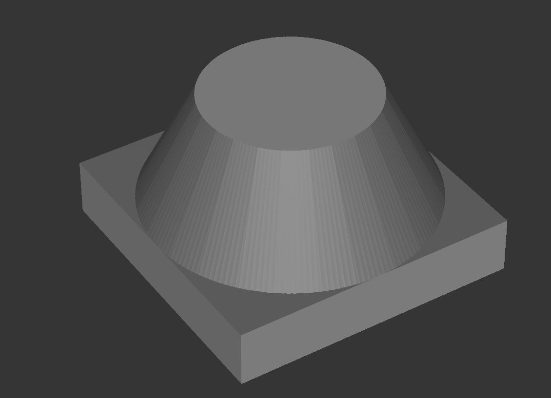 Lignes 3D pour extérieur de cône